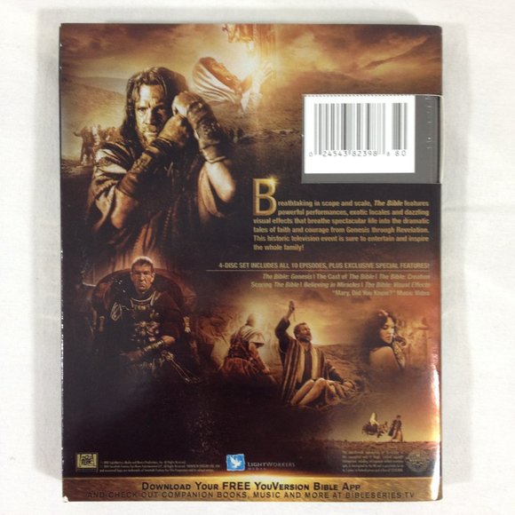 The Bible-2013-The Epic Miniseries-Roma Downey-4 Disc Set-(Blu-ray)-New - Picture 2 of 8